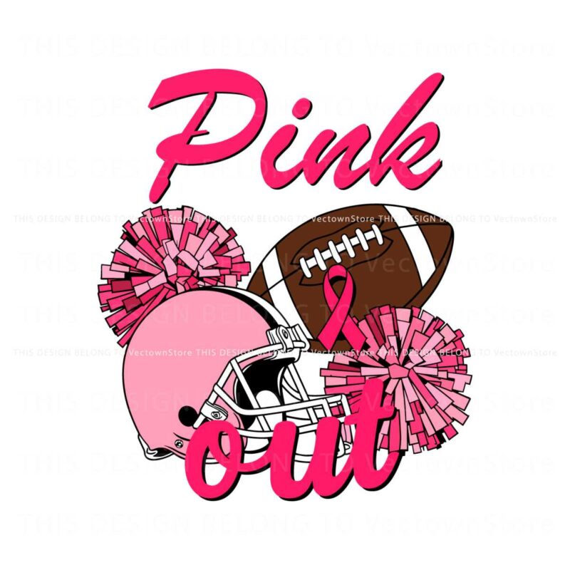 retro-pink-out-football-helmet-pom-poms-svg