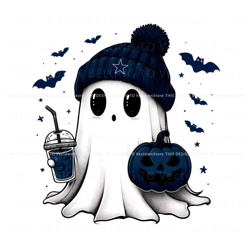 cute-dallas-cowboys-ghost-football-fall-pumpkin-png