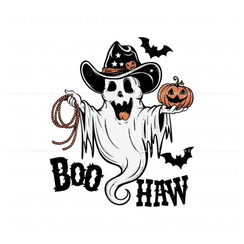 western-halloween-boo-haw-cowboy-ghost-png