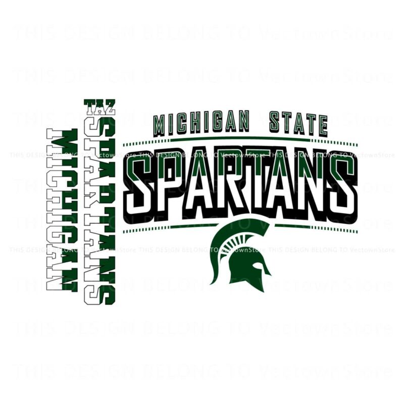 taz-michigan-state-spartans-football-svg