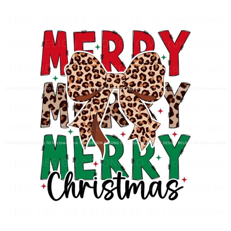 retro-merry-christmas-leopard-coquette-bow-svg