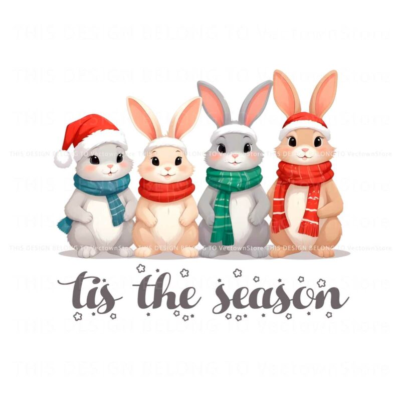 watercolor-christmas-bunny-squad-tis-the-season-png