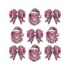 glitter-leopard-pink-christmas-coquette-santa-claus-blowing-bubble-png