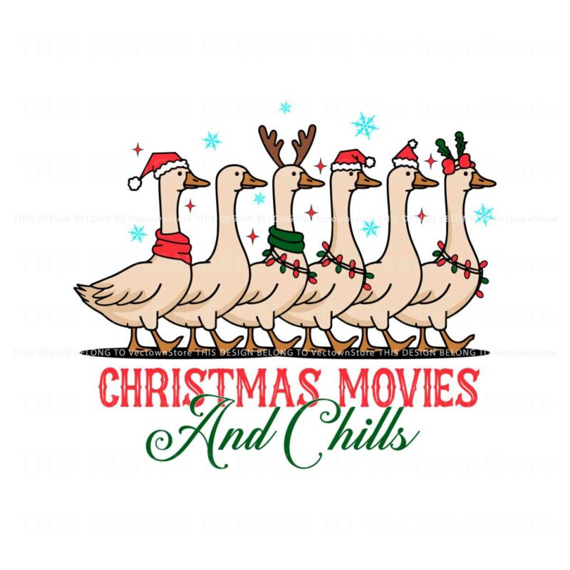 christmas-movie-and-chills-merry-duckmas-christmas-light-svg