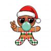 retro-cute-christmas-gingerbread-blowing-bubbles-santa-hat-svg