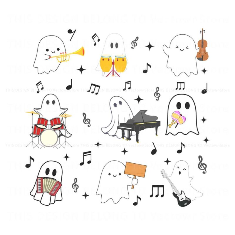 ghost-playing-musical-instruments-halloween-music-teacher-png