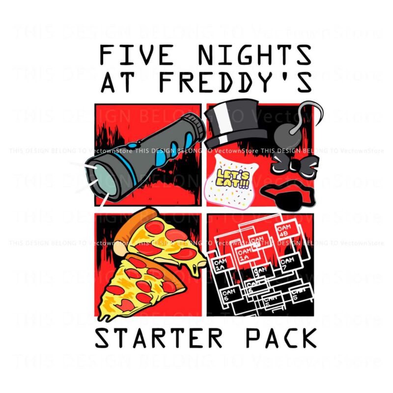 five-nights-at-freddys-starter-pack-svg