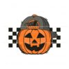 checkered-pumpkin-cap-halloween-svg