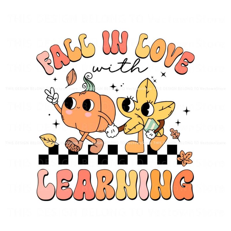 groovy-teacher-fall-in-love-with-learning-svg