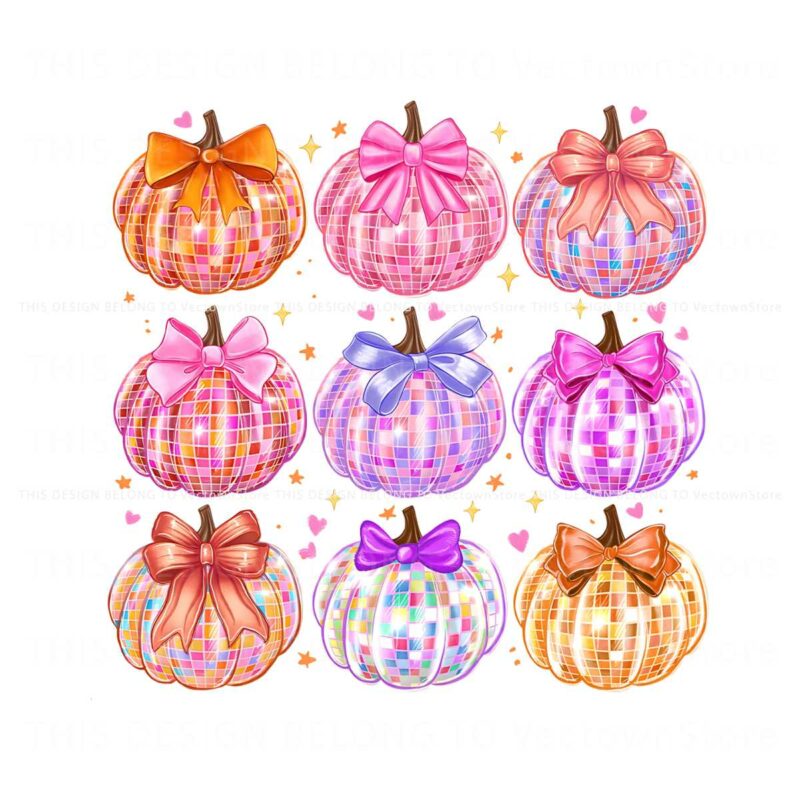 disco-ball-pumpkin-coquette-bow-png