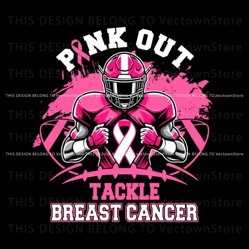 breast-cancer-football-pink-out-svg