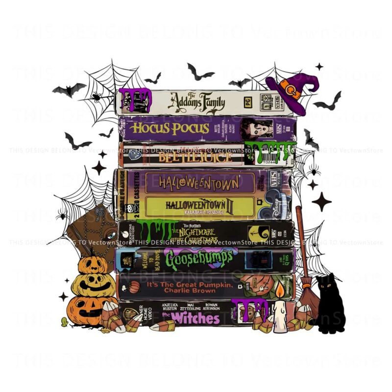 halloween-horror-movies-vhs-collection-png