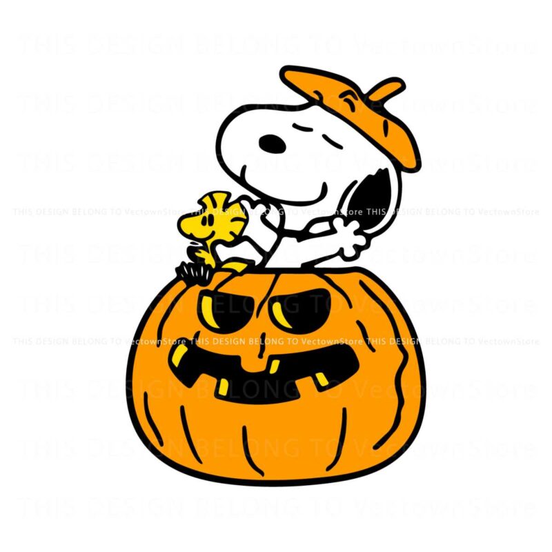 halloween-pumpkin-snoopy-and-woodstock-svg