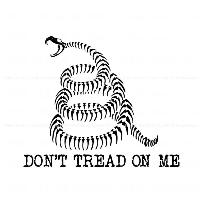 vintage-dont-tread-on-me-rattlesnake-bones-svg