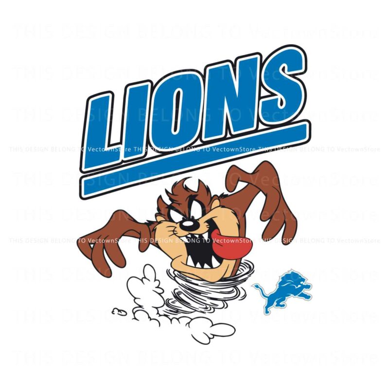 looney-tunes-taz-detroit-lions-svg