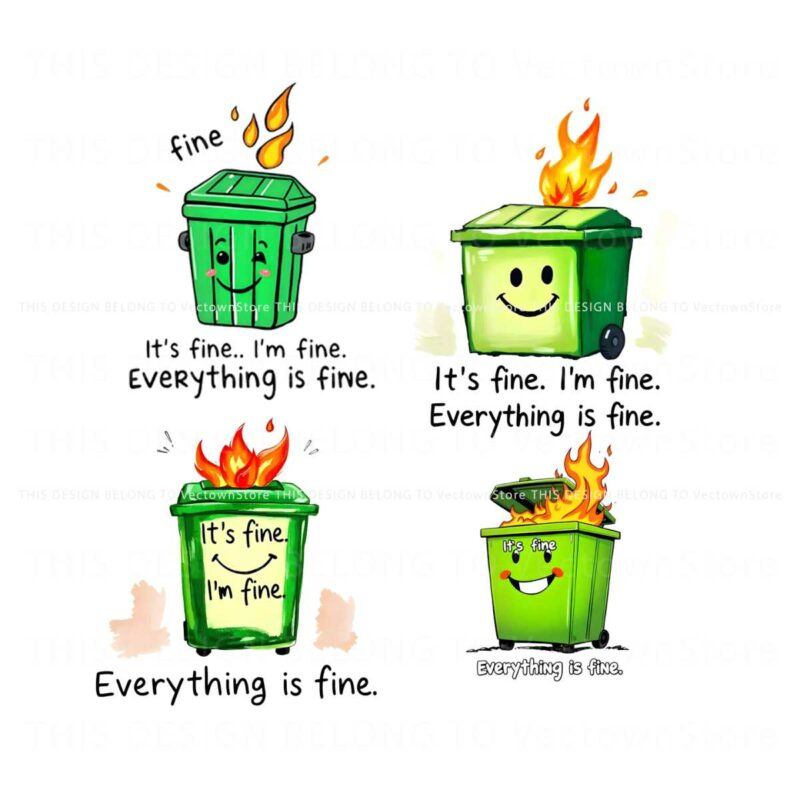 everything-is-fine-dumpster-fire-png-bundle