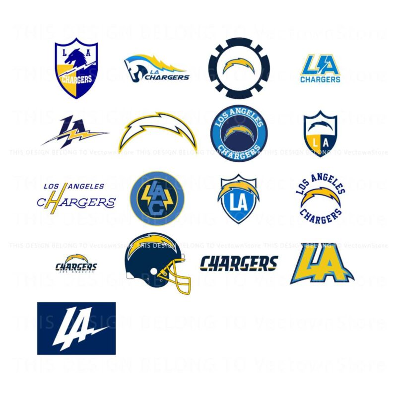 los-angeles-chargers-logo-svg-bundle-files