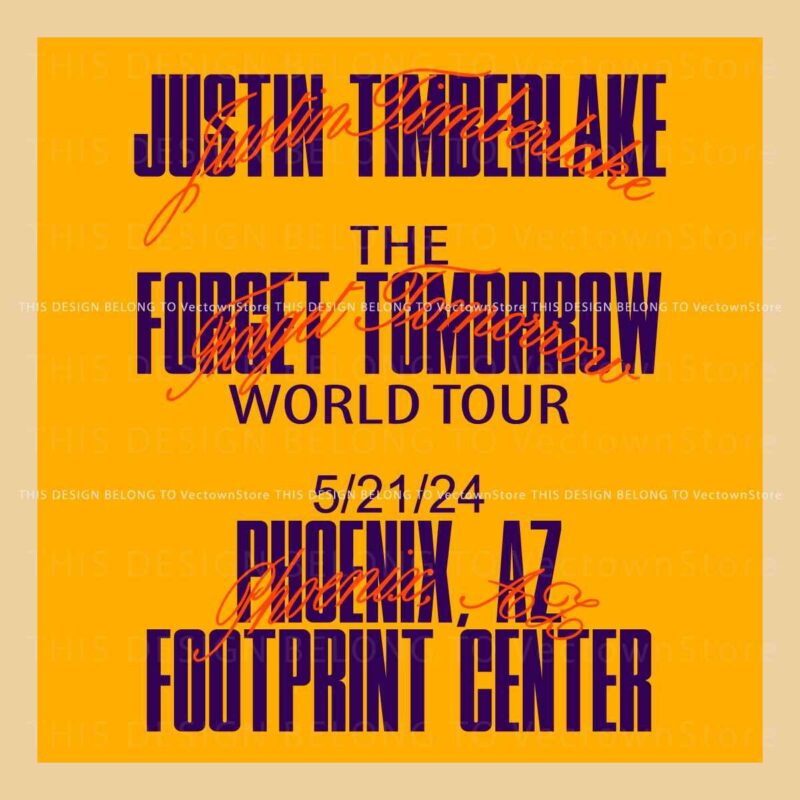 2024 Phoenix Tour Event with Justin Timberlake SVG