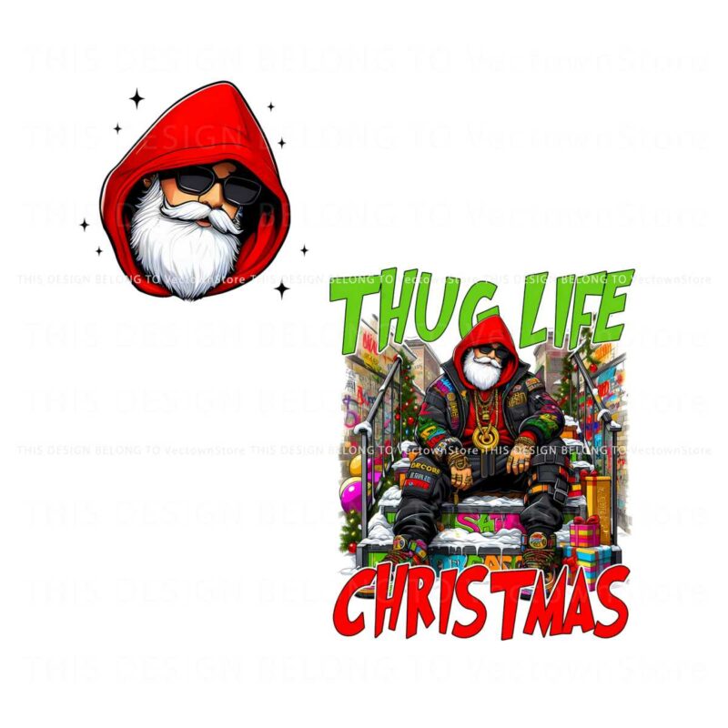 thug-life-christmas-funny-cool-santa-claus-png