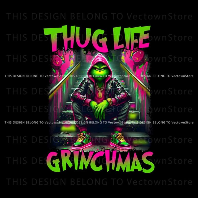 thug-life-grinchmas-cartoon-retro-christmas-grinch-png