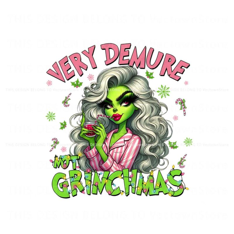 girly-very-demure-not-grinchmas-christmas-light-png