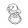 christmas-grinch-head-santa-hat-outline-svg