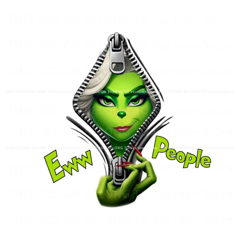 ew-people-funny-girly-grinchmas-zipper-png