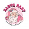 retro-groovy-pink-santa-baby-checkered-svg