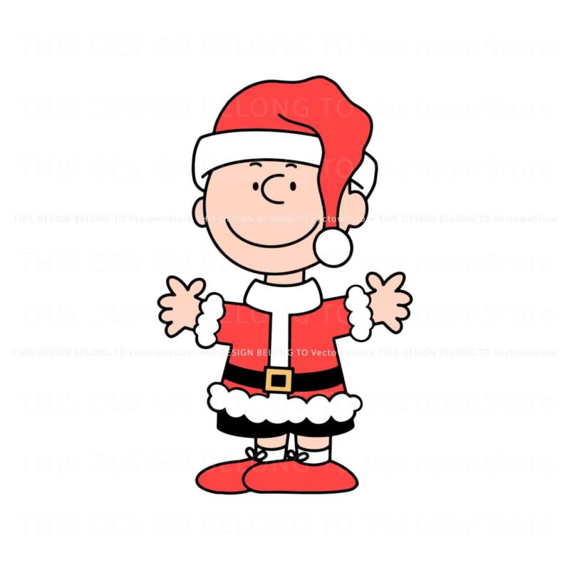 christmas-peanuts-charlie-brown-santa-hat-svg