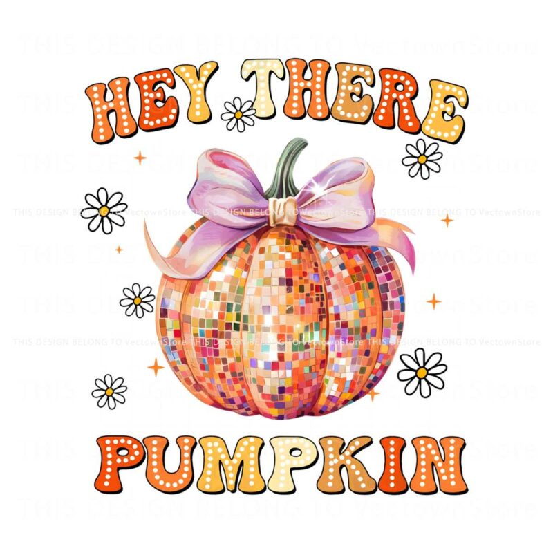 retro-groovy-hey-there-fall-pumpkin-coquette-bow-png