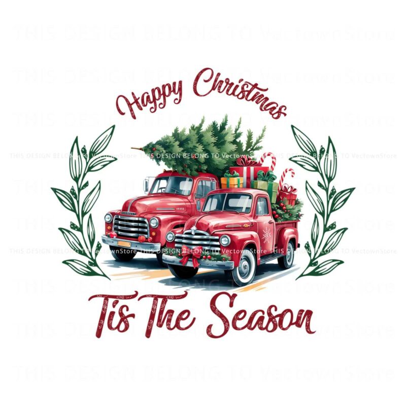 happy-christmas-tis-the-season-farm-fresh-tree-truck-png