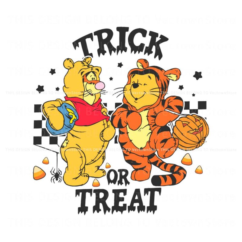 retro-halloween-trick-or-treat-winnie-the-pooh-and-tigger-svg