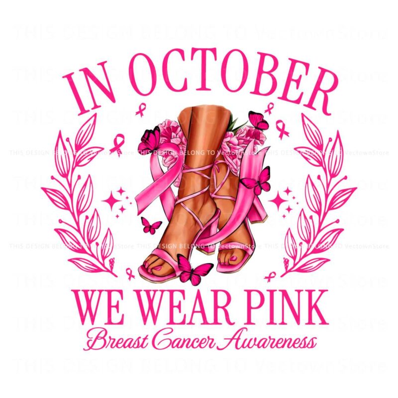 in-october-we-wear-pink-woman-breast-cancer-awareness-png