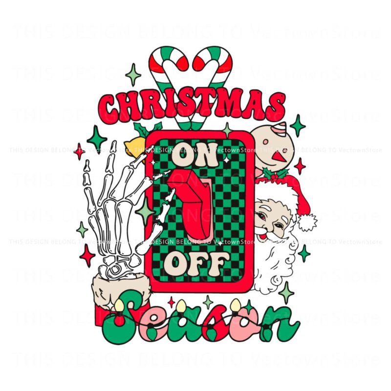 retro-christmas-season-on-off-skeleton-hand-santa-claus-svg