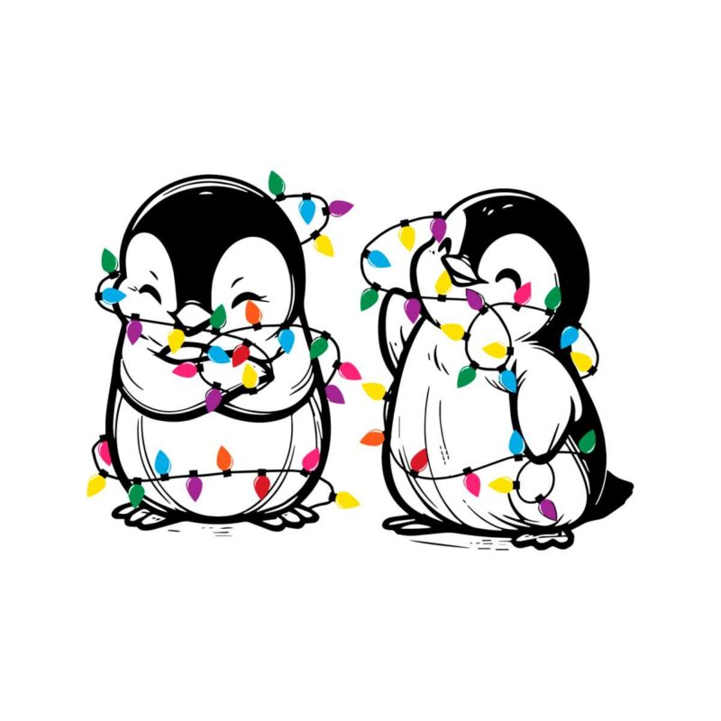 funny-cute-penguin-couple-christmas-light-svg