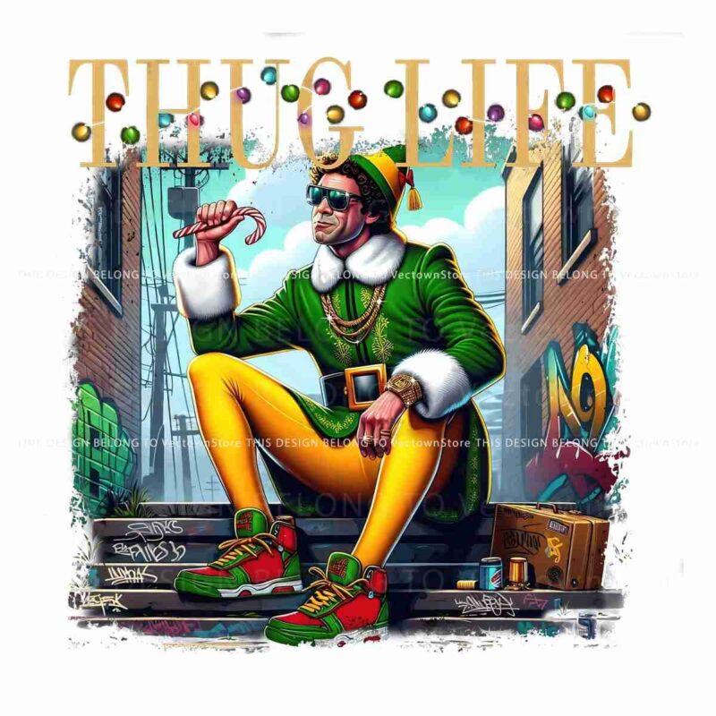 Christmas Buddy Elf Thug Life Movies PNG