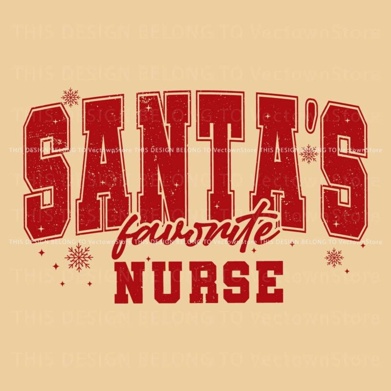 Classic Santa Nurse Vintage SVG