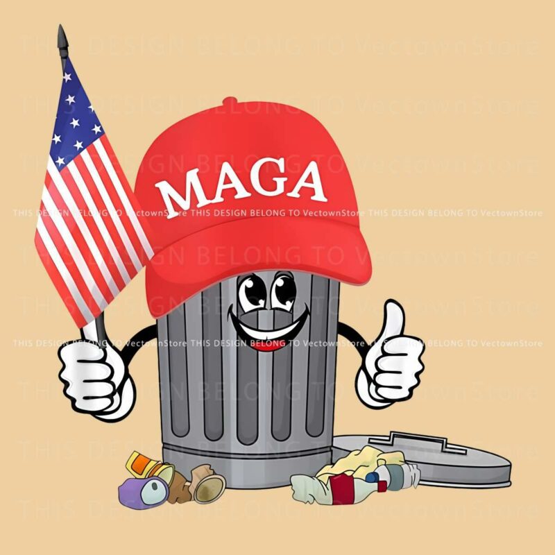 Hilarious Trump Garbage Cartoon MAGA SVG