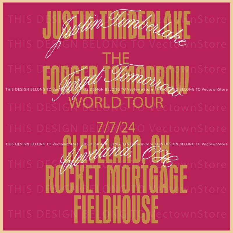 Justin Timberlake Cleveland Concert Unforgettable SVG