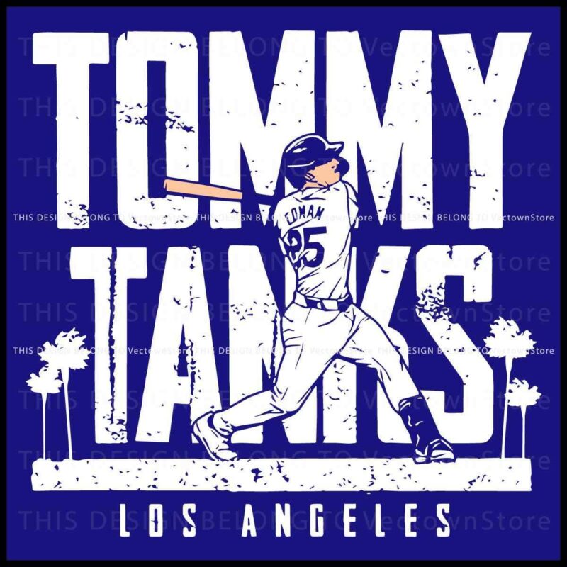 Los Angeles Baseball SVG by Tommy Edmaz