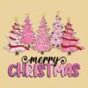 Pink Christmas Tree SVG for Merry Christmas