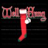 Retro Festive Stocking SVG