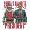 Retro Vintage Christmas Santas Favorite President PNG