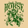 Retro Western Jingle Horse Rodeo Howdy Santa SVG