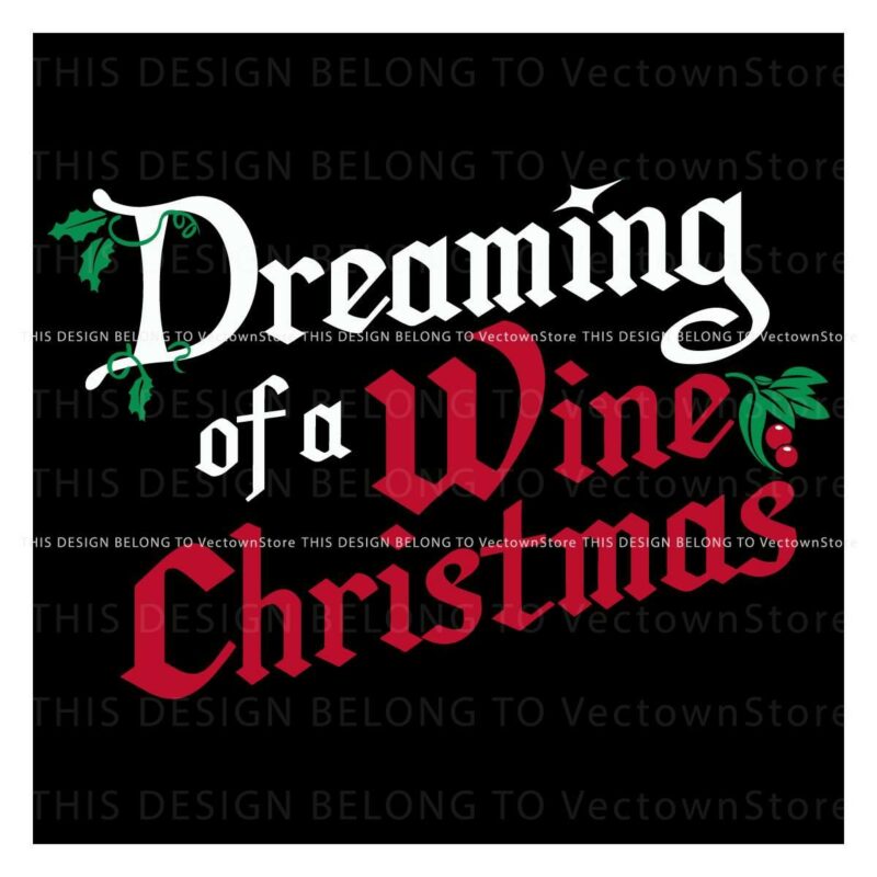 Retro Wine Christmas SVG Delight