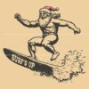 Santas Funny Christmas Retro Surf SVG