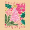 Sparkling Boho Pink Christmas The Best Holiday Moments SVG.