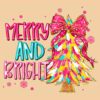 Sparkling Christmas Tree Coquette PNG