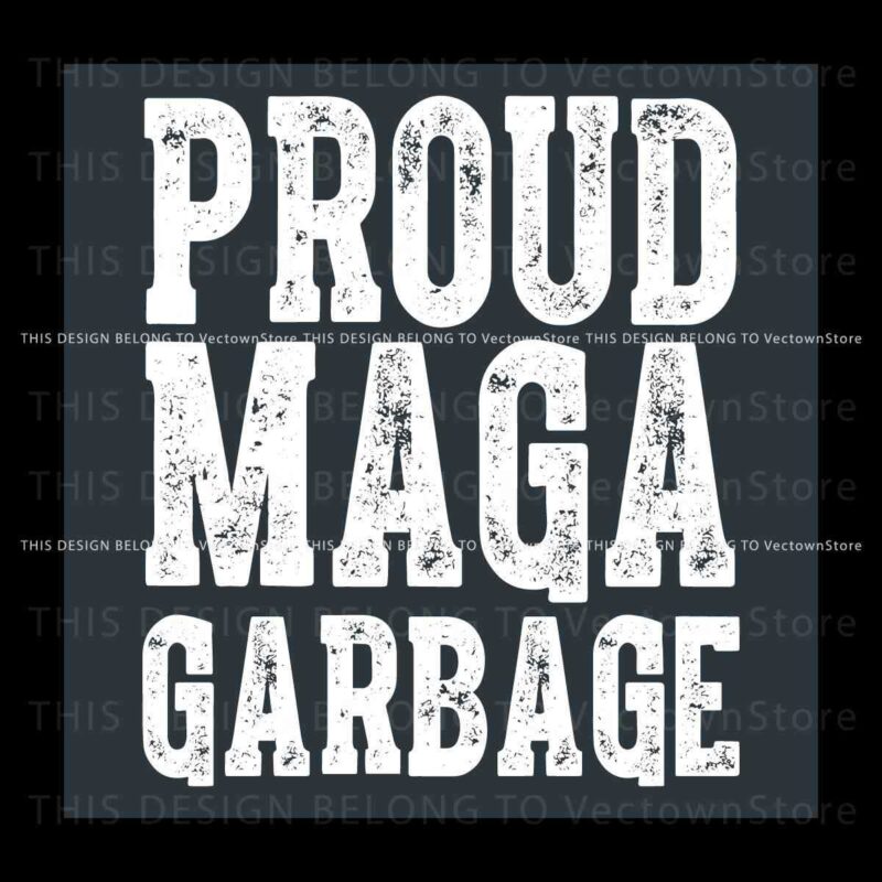 Trump Garbage Truck SVG Proud MAGA Edition