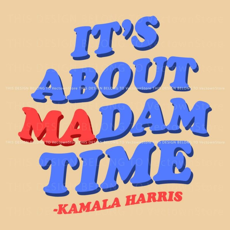 Vintage Funky Madam Time Kamala Harris SVG